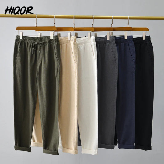 Linnen broek mannen in slim fit – Modern en stijlvol