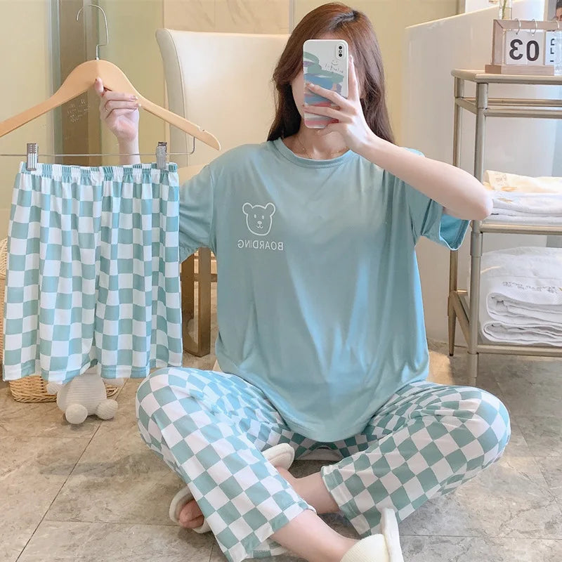 Dames pyjama met extra stretch voor comfort