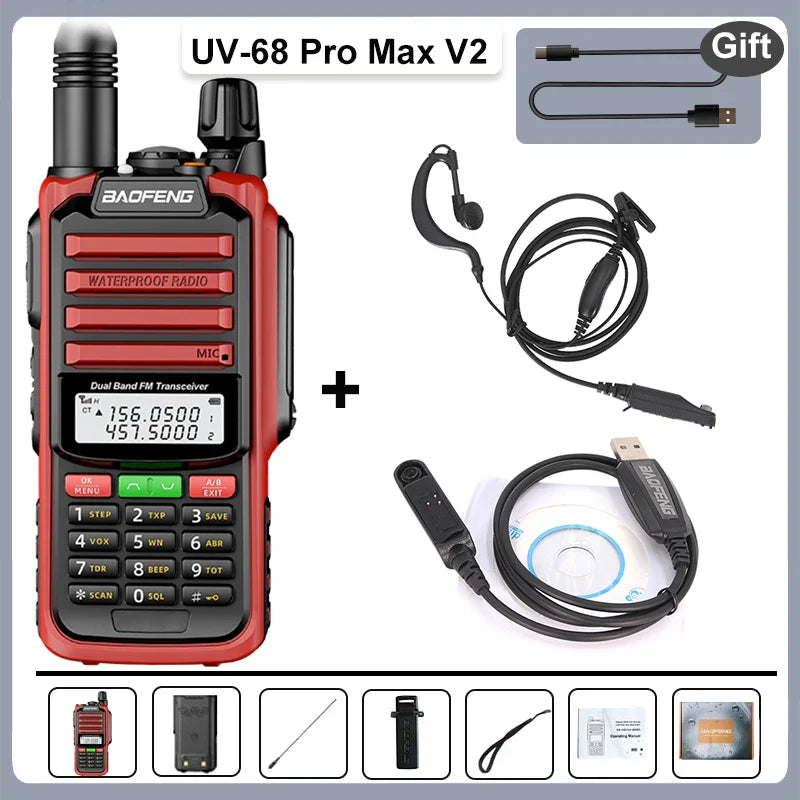 Walkie talkies met headset aansluiting