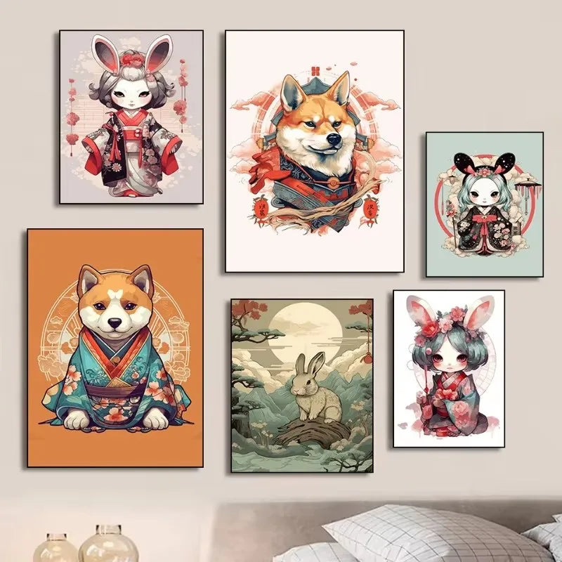 Zachte kleuren posters voor rustgevende ruimtes