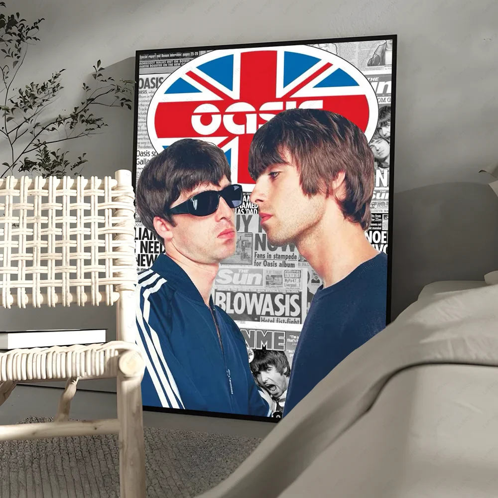 Poster met lijnen en vlakken in modern design
