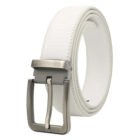 Riem heren met geborstelde metalen gesp