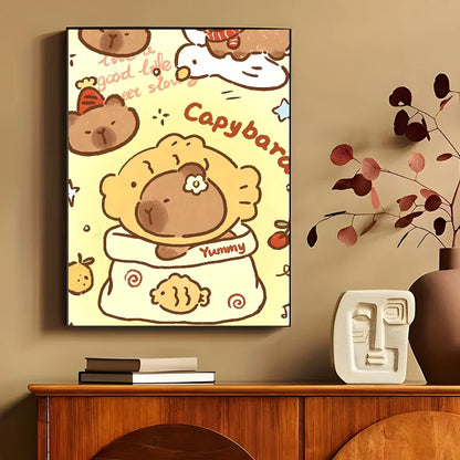 Poster met grafisch ontwerp in kleur