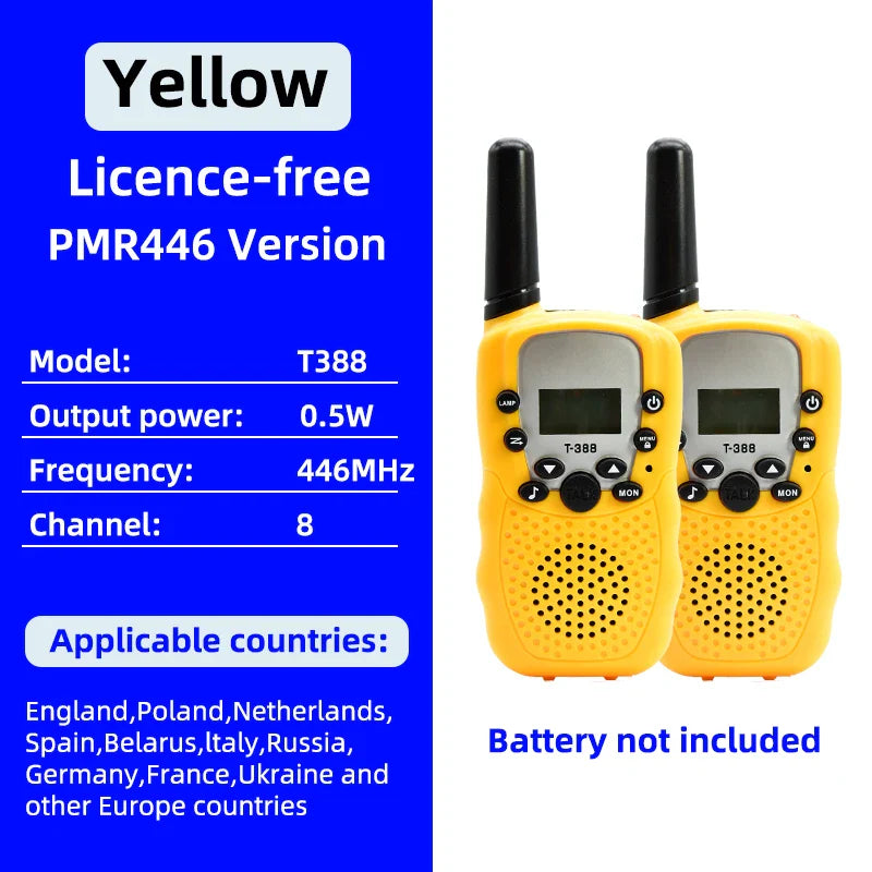 Walkie talkies met lange standbytijd