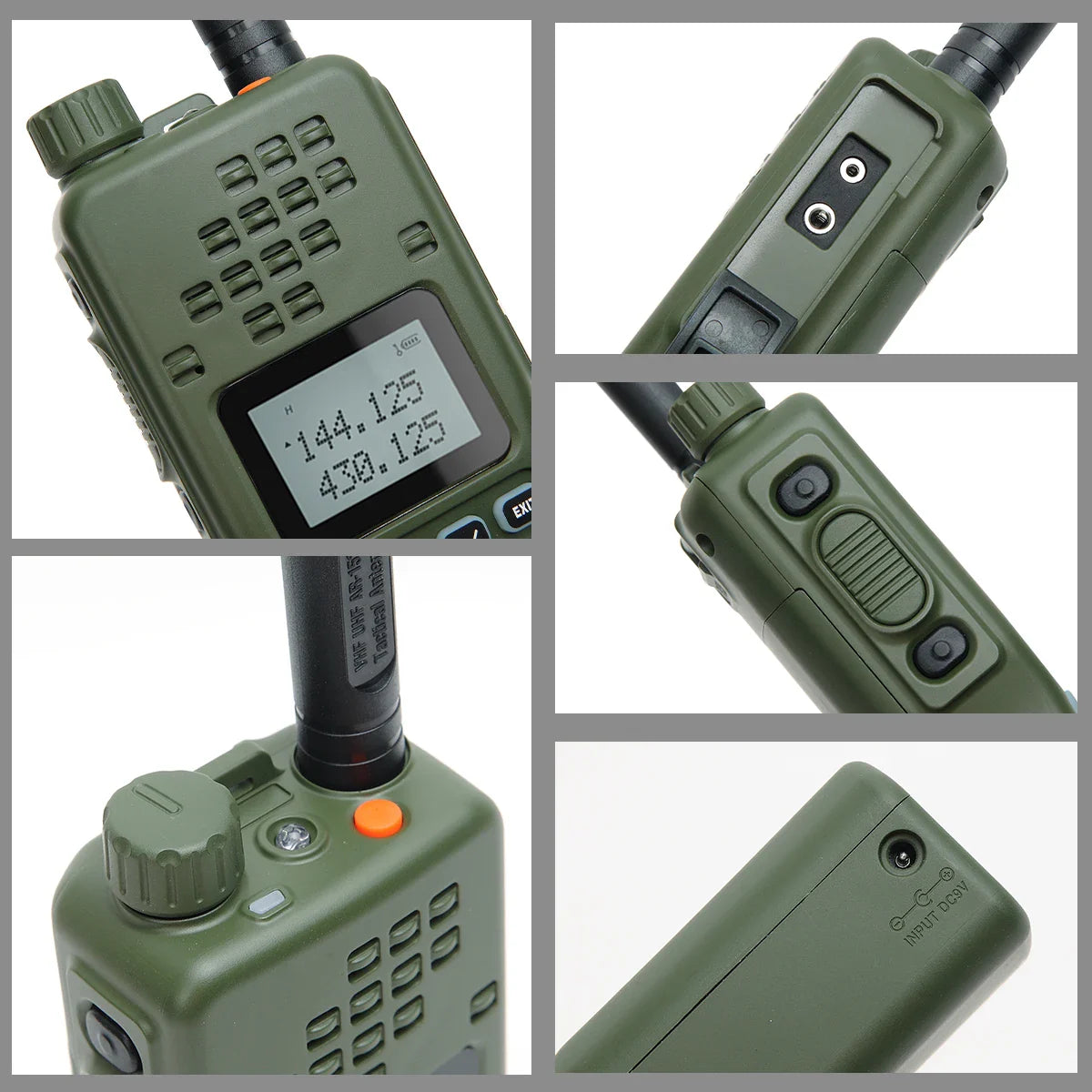 Walkie talkie met LCD-scherm en volumeregeling