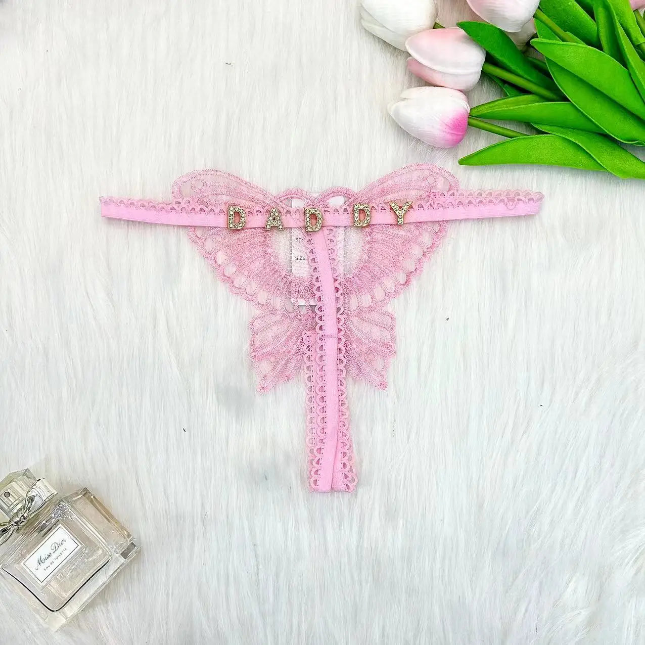 Luxe string met borduursel – Uniek en elegant