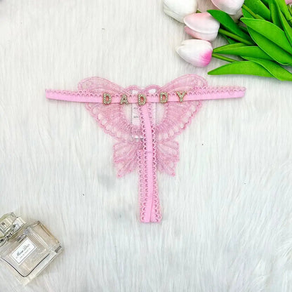 Luxe string met borduursel – Uniek en elegant