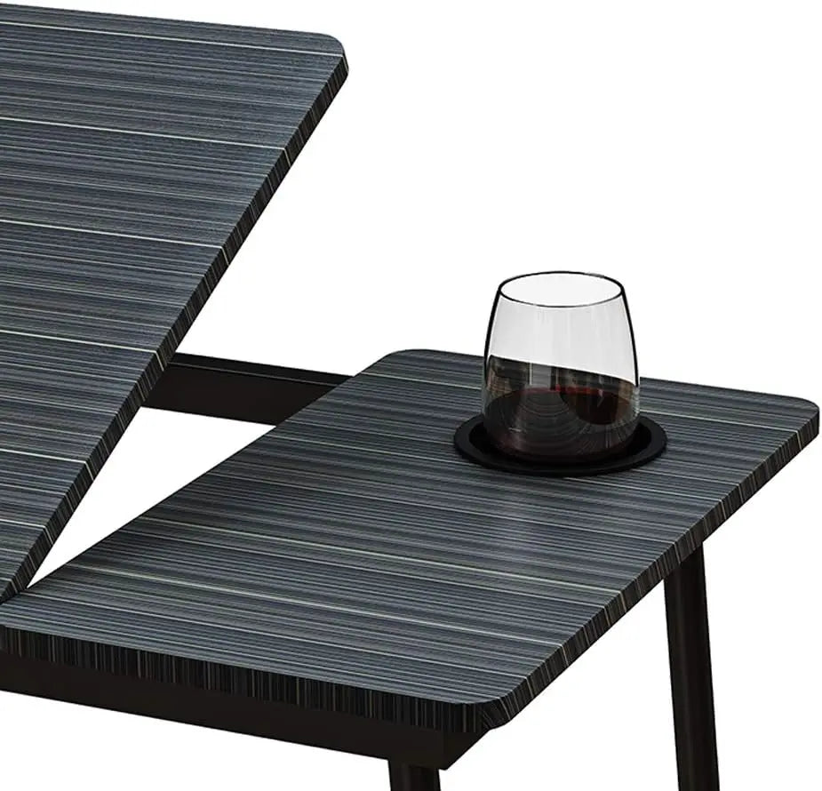Stevige schoottafel met aluminium poten