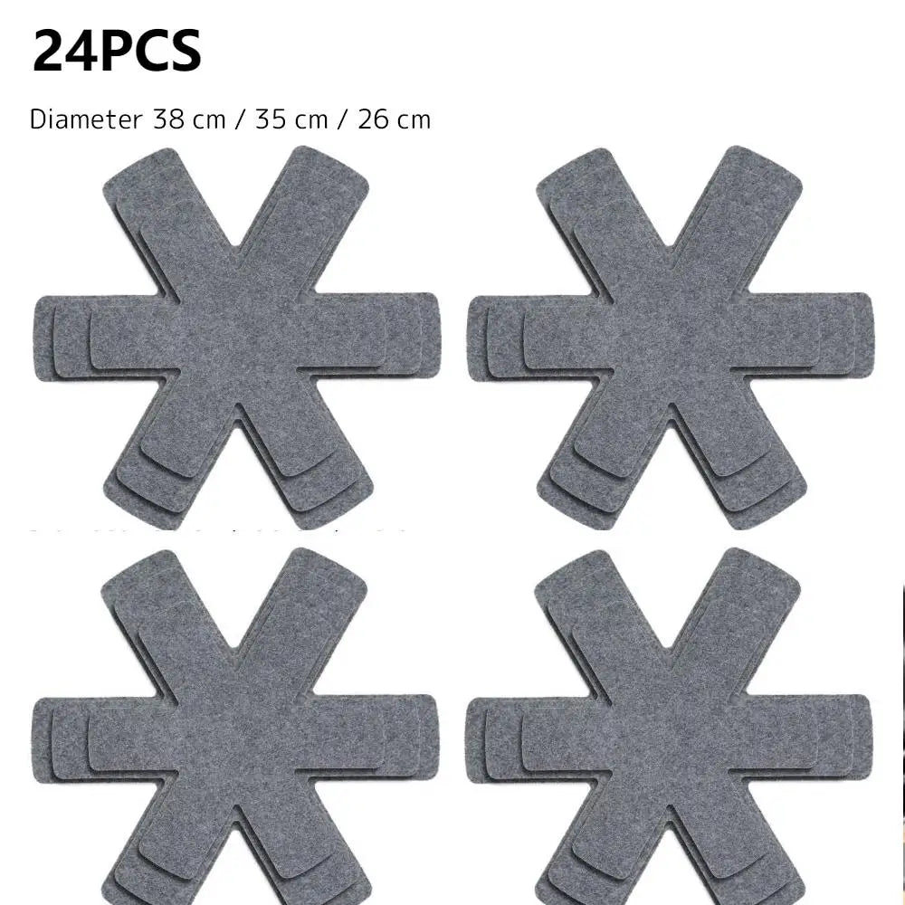 Onderzetters pan met rubber coating – Voor delicate oppervlakken