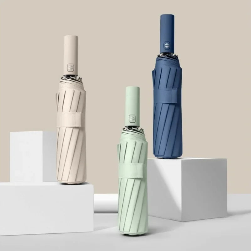 Stormproof paraplu met versterkte baleinen