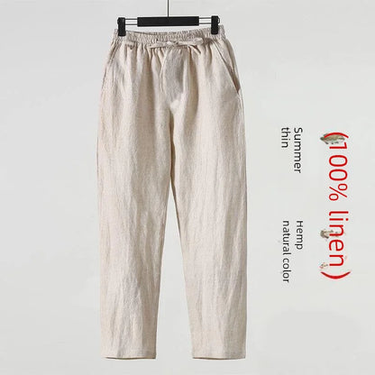 Natuurlijke linnenmix broek heren – Duurzaam en ademend