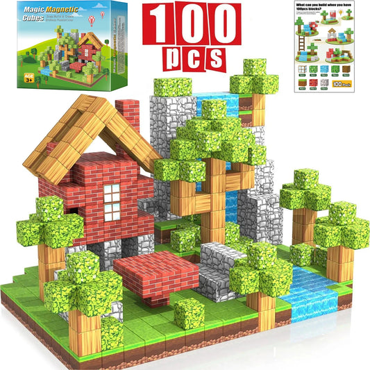 Intertoys magneet set met blokjes – Leren bouwen