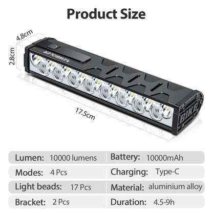 LED fietslamp voor sportieve fietsers en forenzen