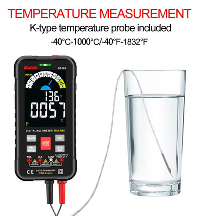 Multimeter met duidelijke schaalverdeling