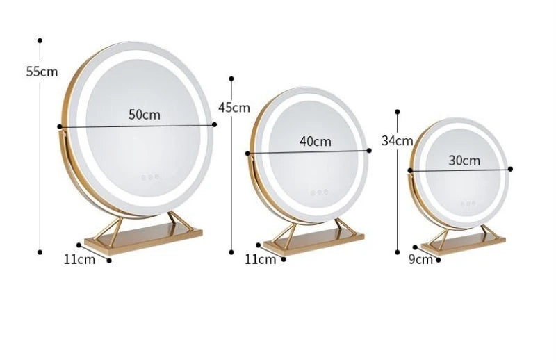 Stijlvolle spiegel met LED verlichting – Voor badkamer of slaapkamer
