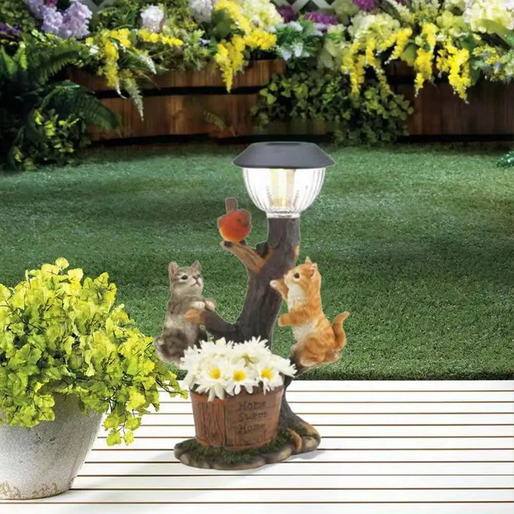 Tuinposter met tekst als vrolijke decoratie