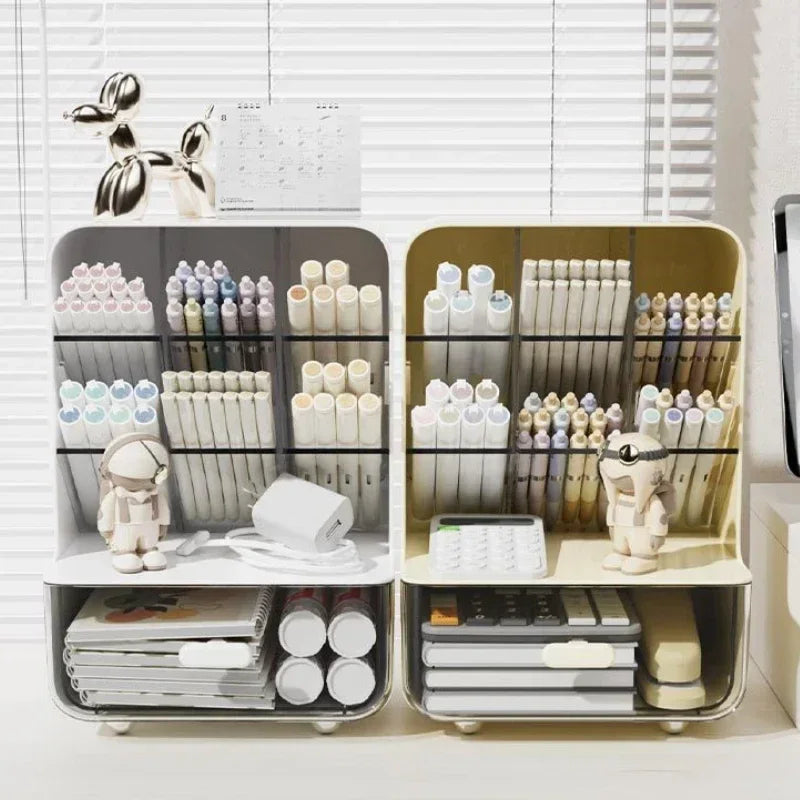 Klassieke desk organiser in houten afwerking