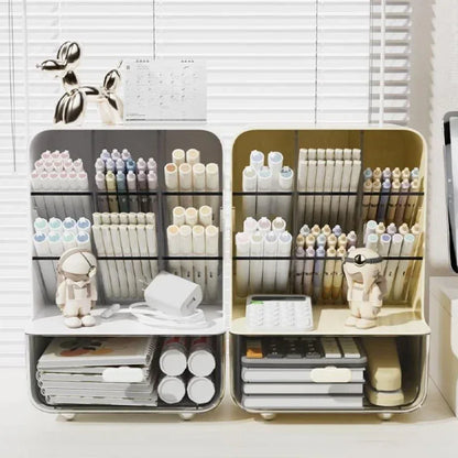 Klassieke desk organiser in houten afwerking