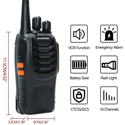 Kindvriendelijke walkie talkie met volumebegrenzing