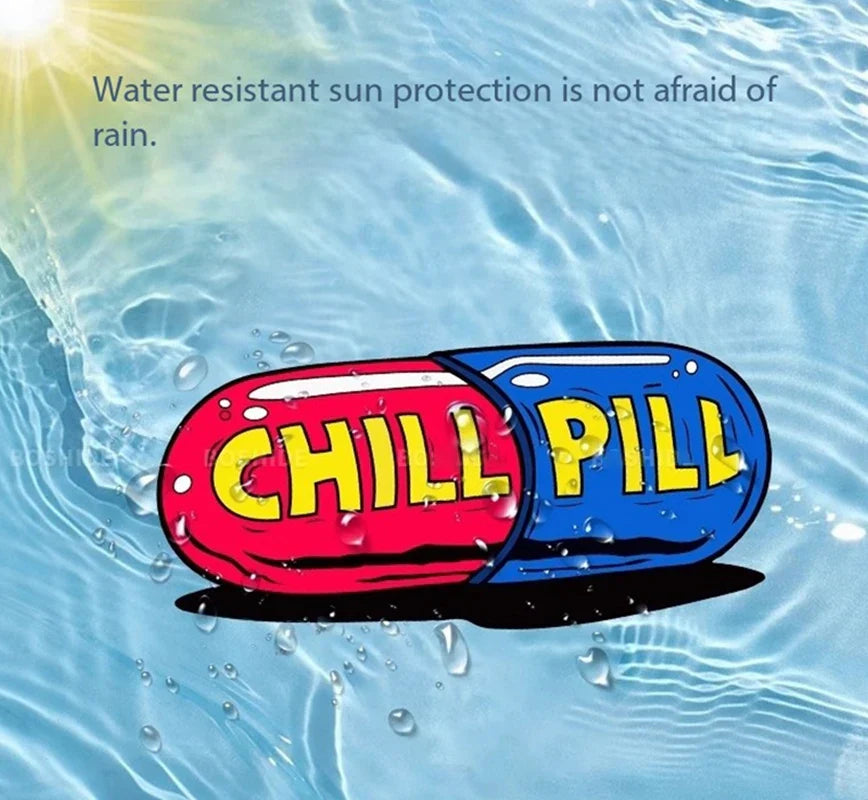 auto stickers - kleurrijke 'Chill Pill' ontwerpen voor persoonlijke expressie