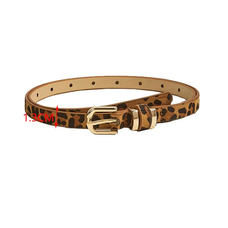 Trendy riem dames met gouden gesp