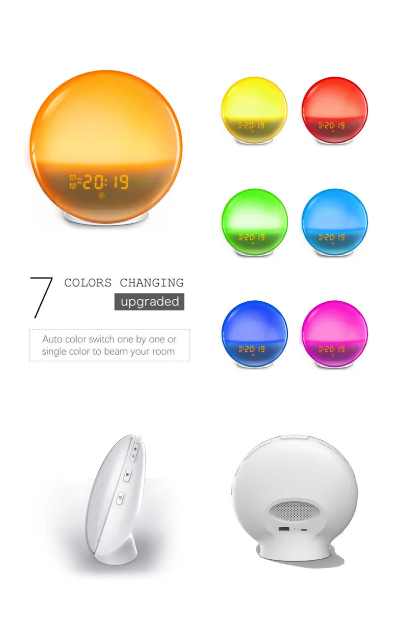 Wake up light met kleurtemperatuurinstelling – Van koel tot warm licht