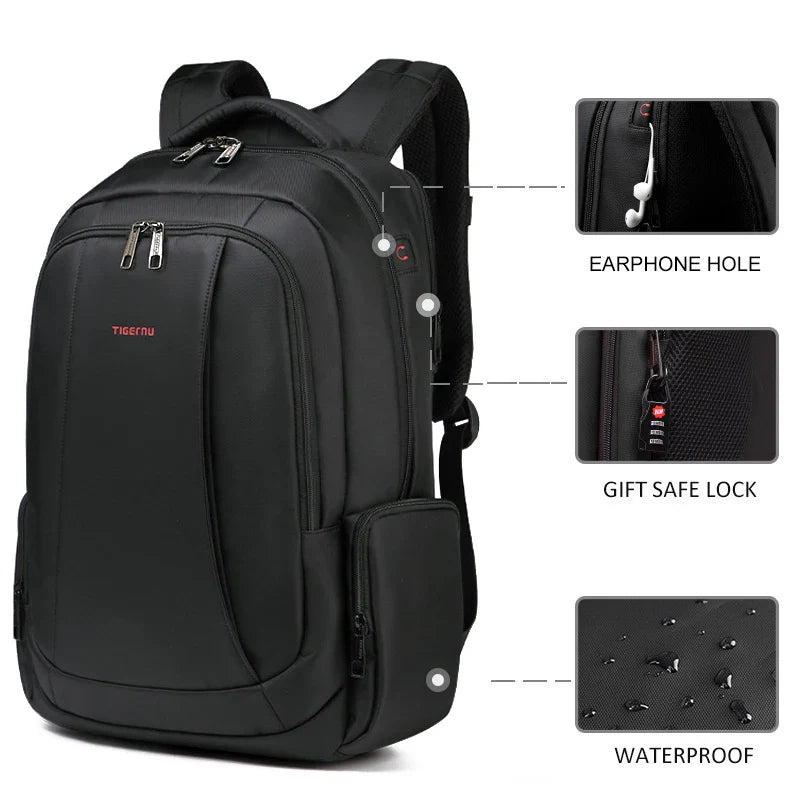 Rugzak als handbagage met laptop- en tabletopslag
