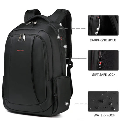 Rugzak als handbagage met laptop- en tabletopslag