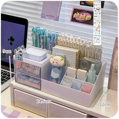 Handige desk organizer met clipvak