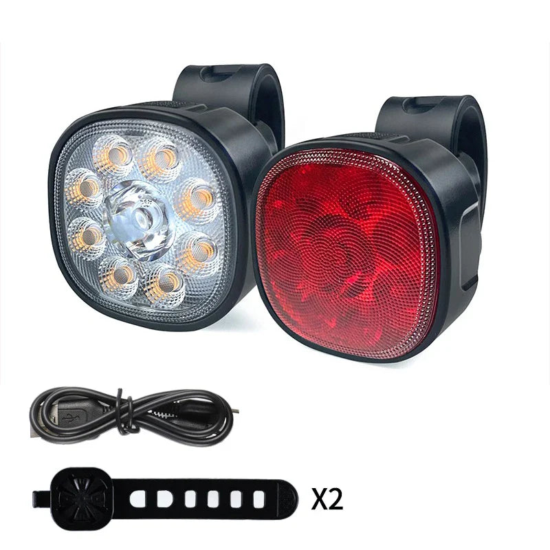 Fietslamp met waterafstotende behuizing