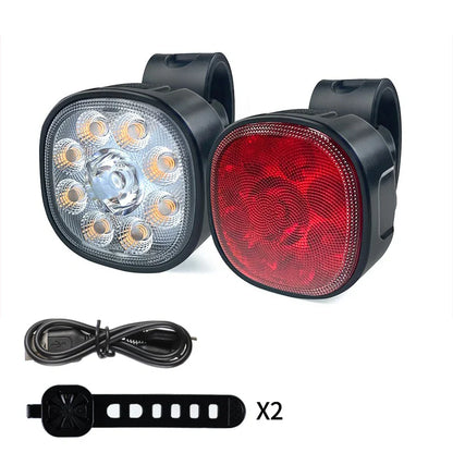 Fietslamp met waterafstotende behuizing