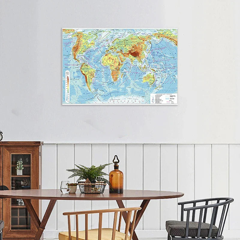 Wereldkaart als magneetbord – Combineer nut en sfeer