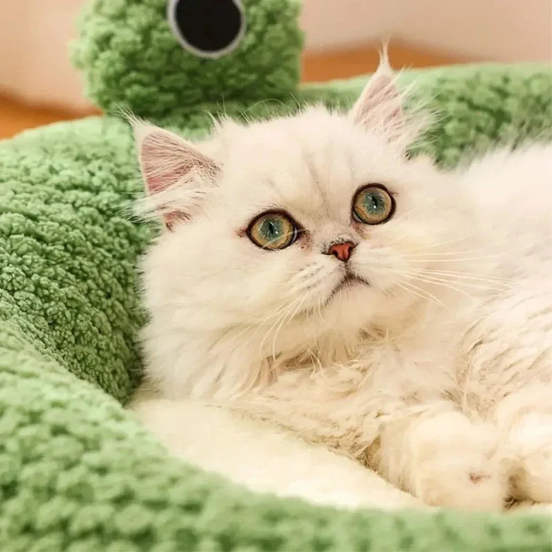Pluche kattenmand groot – Heerlijk warm voor de winter