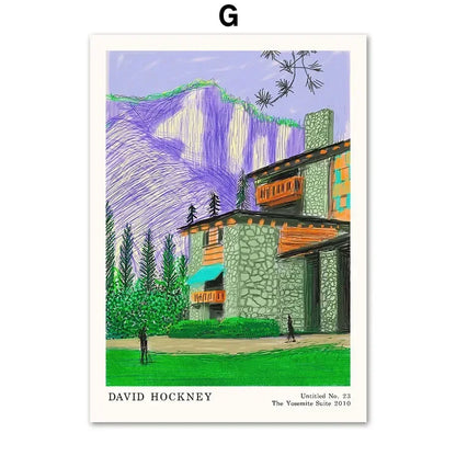 Posters met minimalistische architectuur
