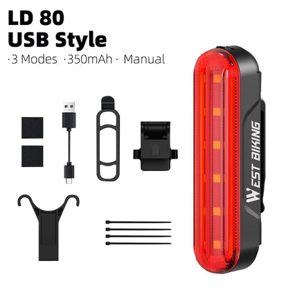 Heldere fietslamp LED met USB-lader