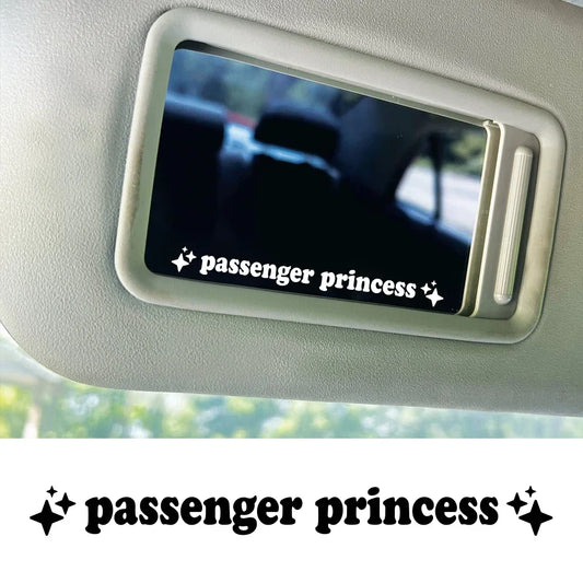 Auto stickers - Passenger Princess design voor persoonlijke uitstraling