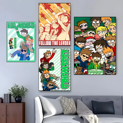 Poster met illustratie van koffie of wijn