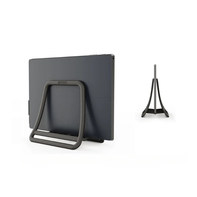 Laptop standaard met geïntegreerde houder