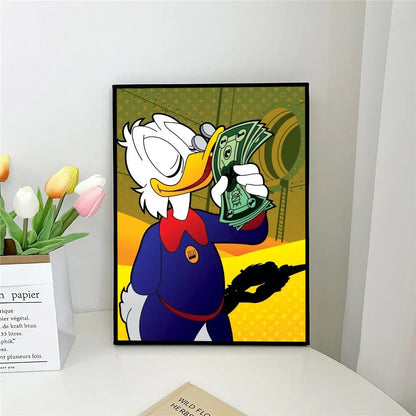 Poster met kaart van wereld of stad