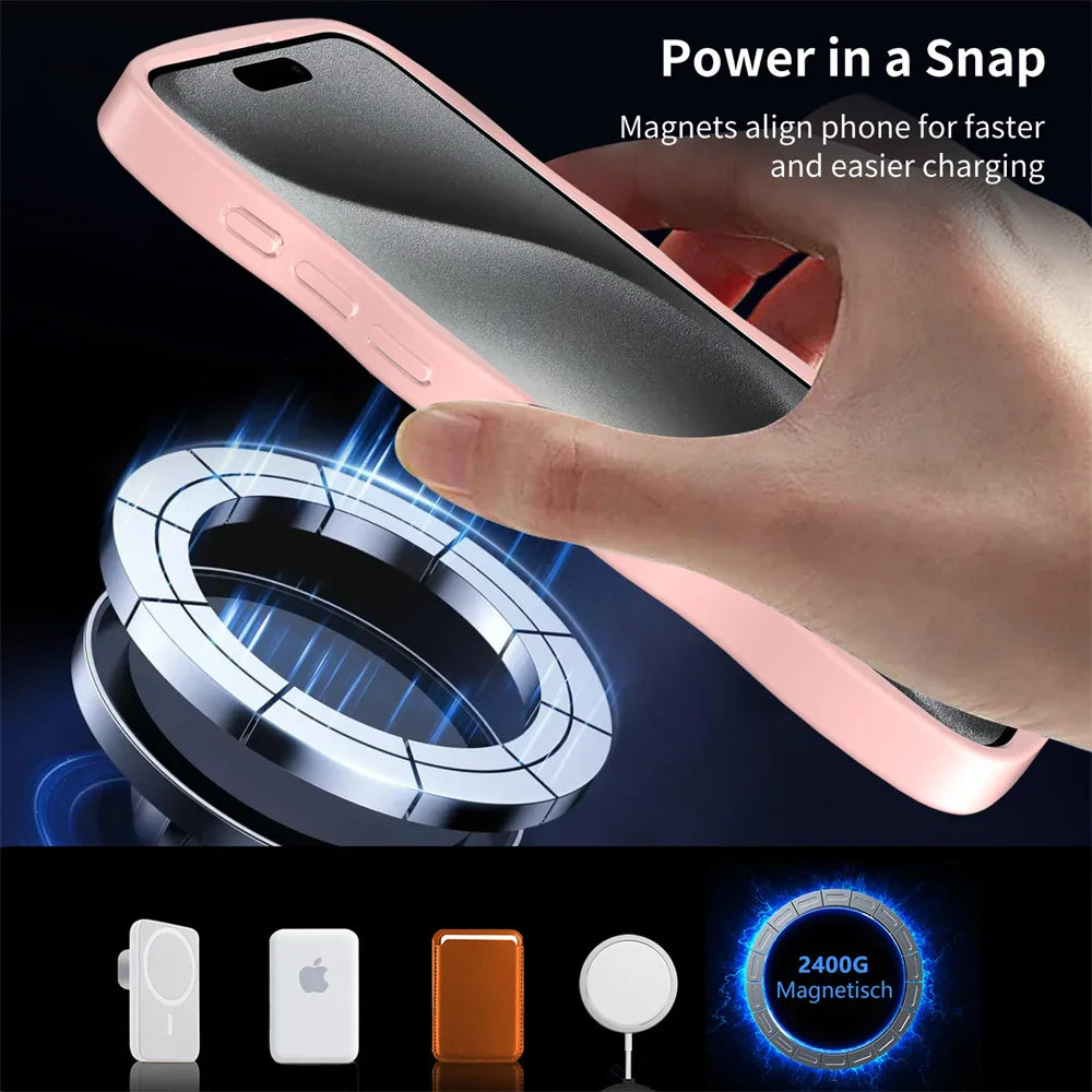 Minimalistisch clear telefoon hoesje voor iPhone 15