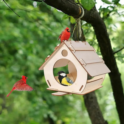 Intratuin vogelhuisje met bodemplaat – Extra bescherming