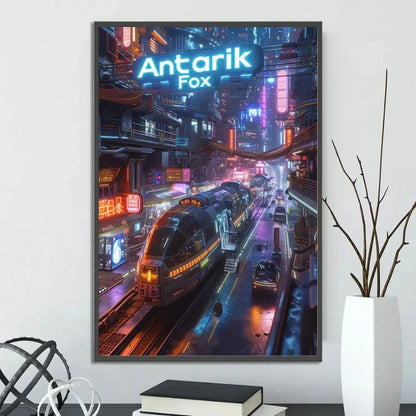 Poster met dieren in zachte kleuren
