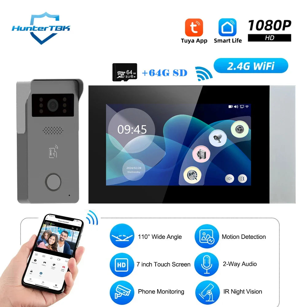 Deurbel met video via wifi – Werkt zonder centrale unit