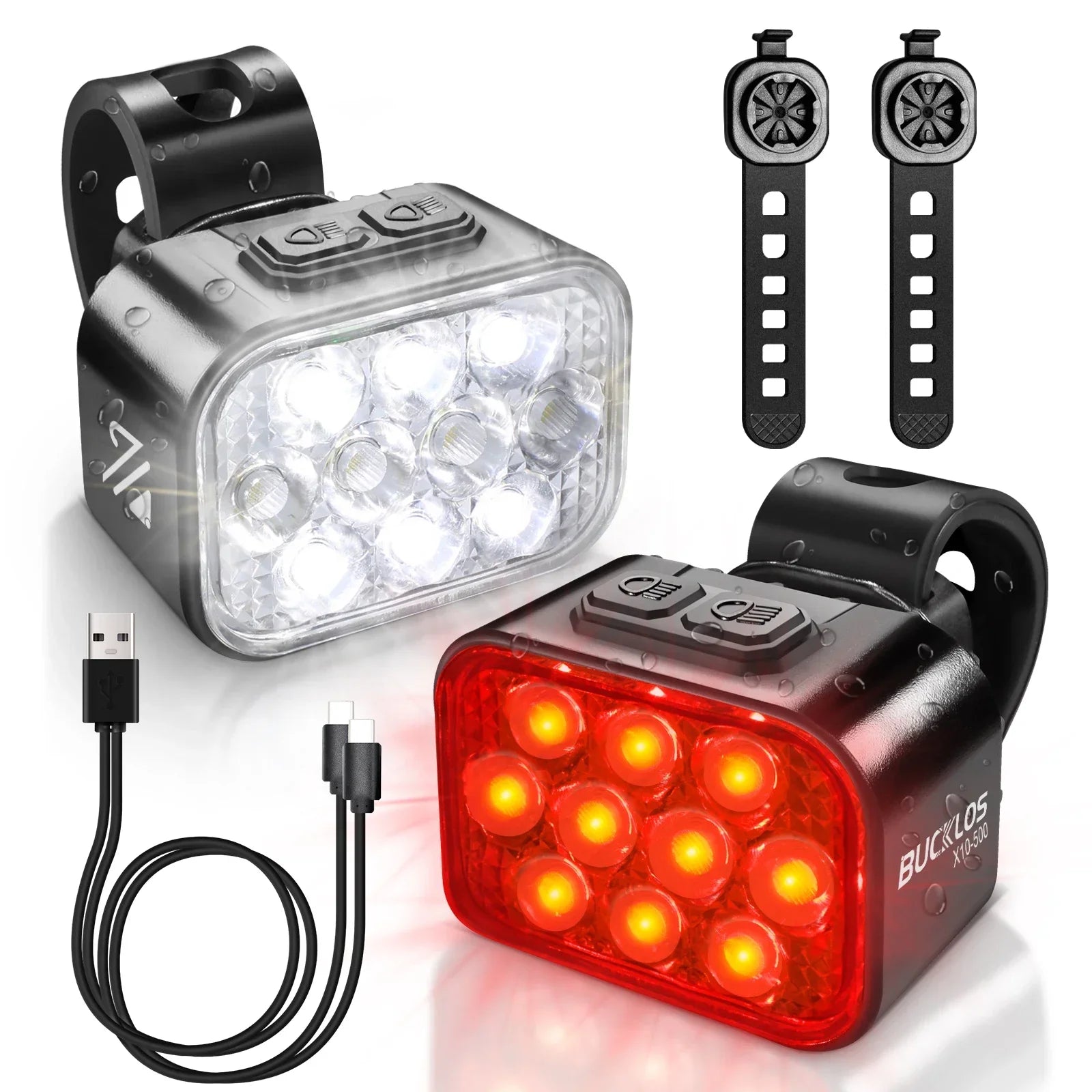 Fietslamp LED met extra reflectie