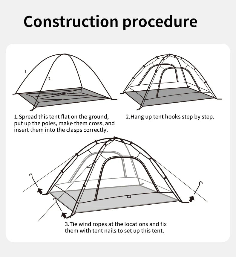 Pop up tent met regenhoes – Blijf droog tijdens regenbuien