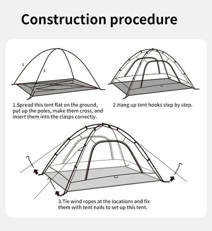 Pop up tent met regenhoes – Blijf droog tijdens regenbuien