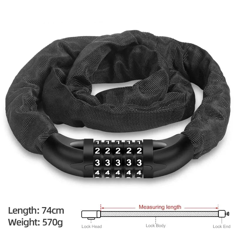 Kettingslot met nylon hoes – Beschermt tegen krassen