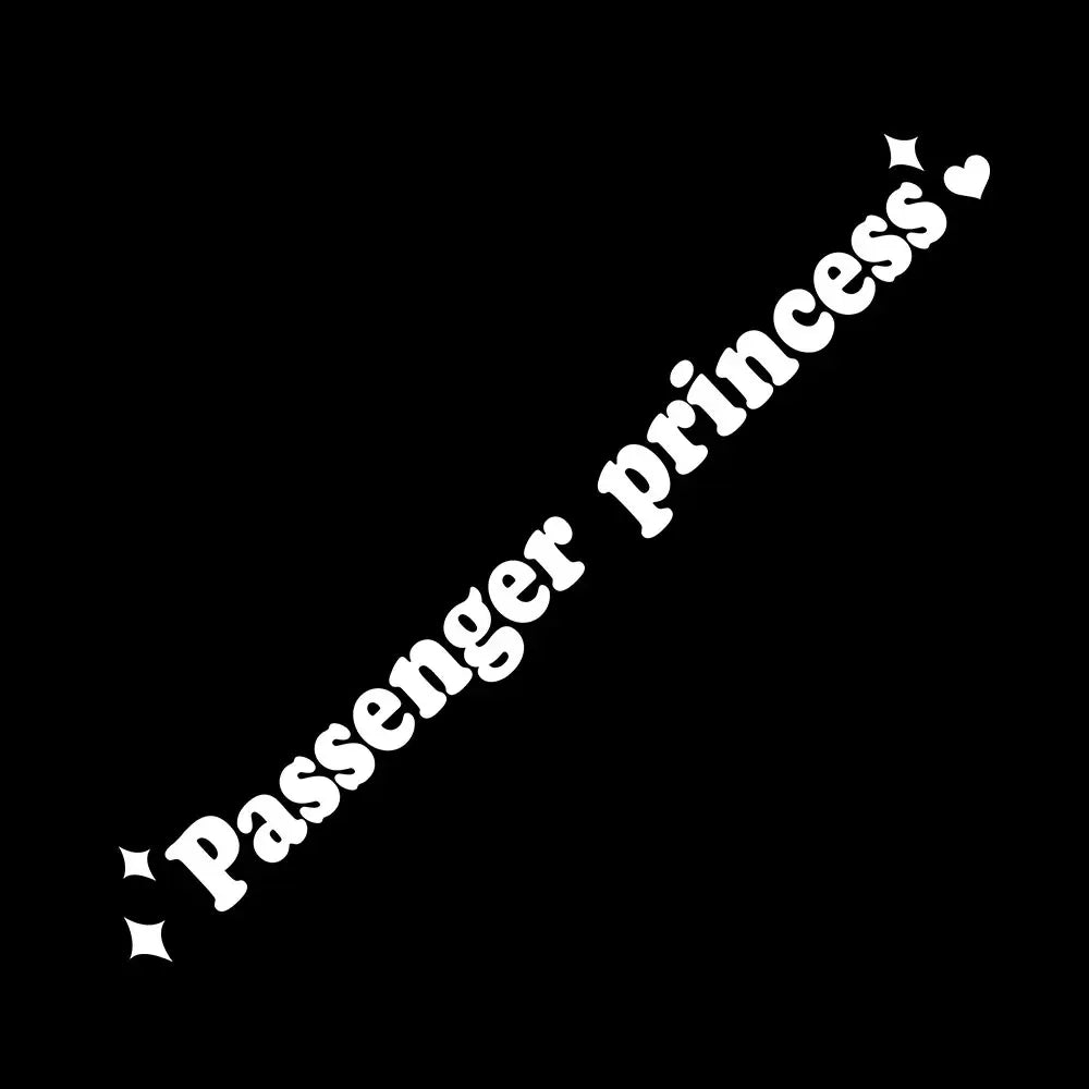 Auto stickers - Passenger Princess achterruit decoratie voor persoonlijke flair