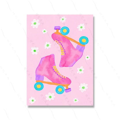 Poster met dieren in zachte kleuren