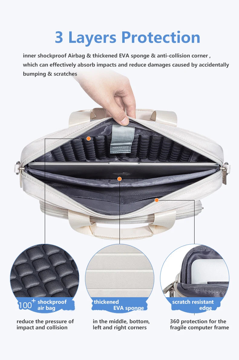 Heren laptoptas met tijdloos ontwerp – Stijlvol en functioneel